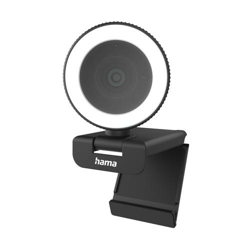 Hama Webcam mit Ringlicht C-800 Pro, QHD, mit Fernbedienung web kamera