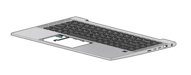 HP TOP COVER W/ KBD CP+PS BL  5704174939078