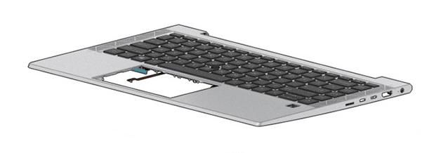 HP SPS-TOP COVER W/ KBD CP+PS  5704174893295