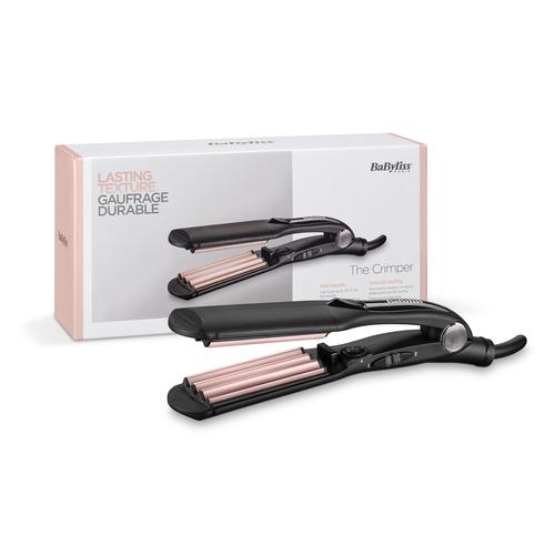 BaByliss The Crimper Texturizing iron Warm Black, Pink 70.9" (1.8 m) Matu veidotājs