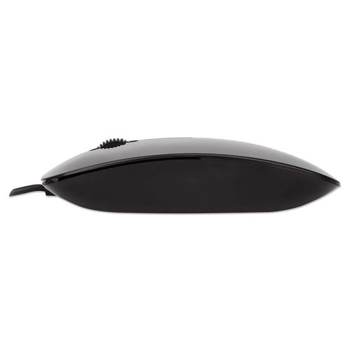 Manhattan Optical Mini Mouse Silhouette USB 1000dpi Black Datora pele