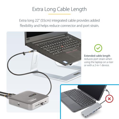 StarTech.com Universal USB C multiport adapter dock stacijas HDD adapteri