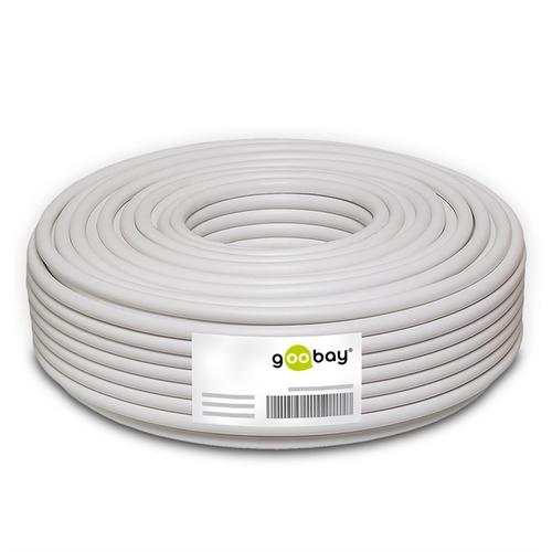 goobay - speaker cable - 2x 0.75 mm - white - 10m TV aksesuāri