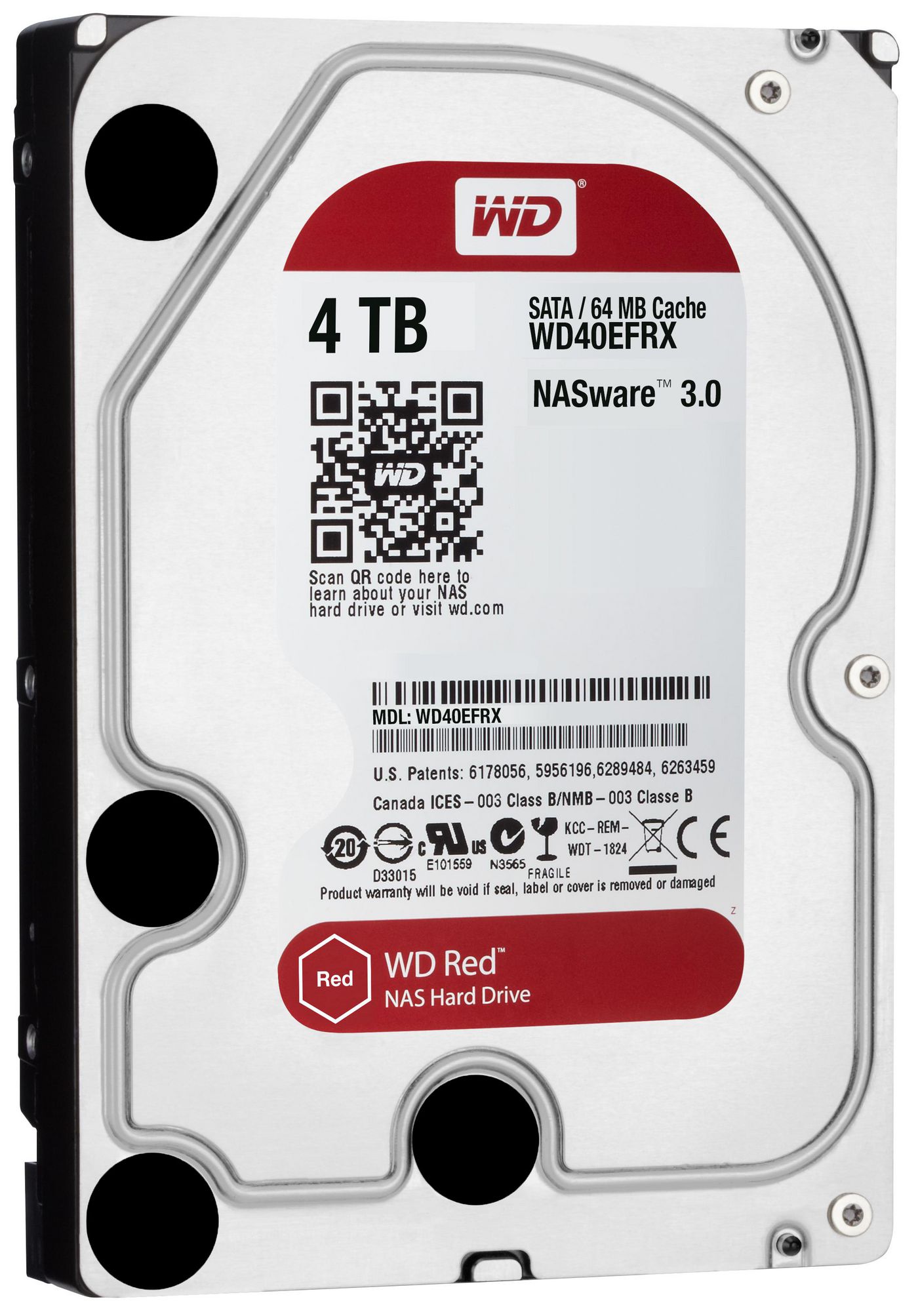 WD Red 4TB 24x7 WD40EFRX-RFB (5711783171409)