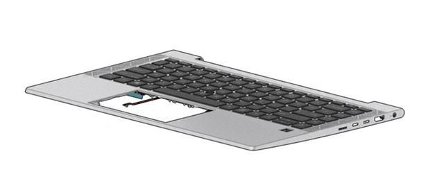 HP Top Cover W/Keyboard DSC BL  5704174799344