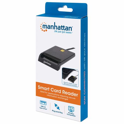 Manhattan Smart Card Reader - USB Contact Reader - External  766623102049 karšu lasītājs