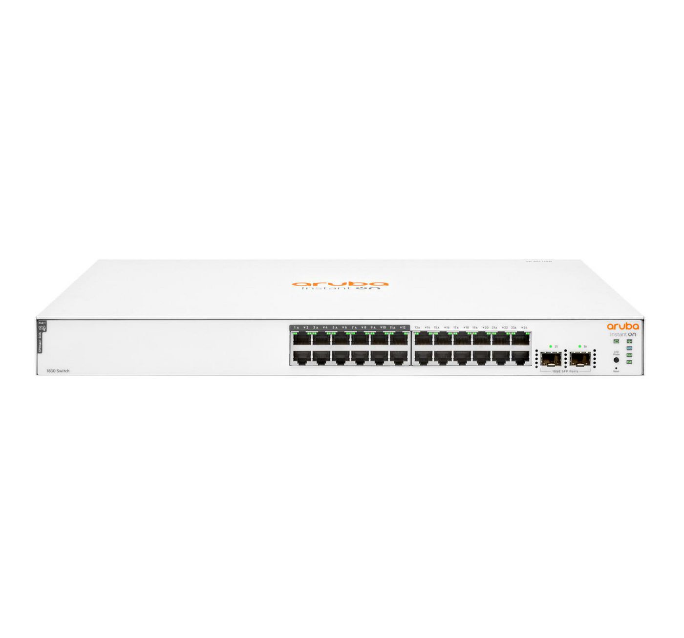 HP Enterprise Aruba Instant On 1830 24G Switch M RM PoE+ komutators