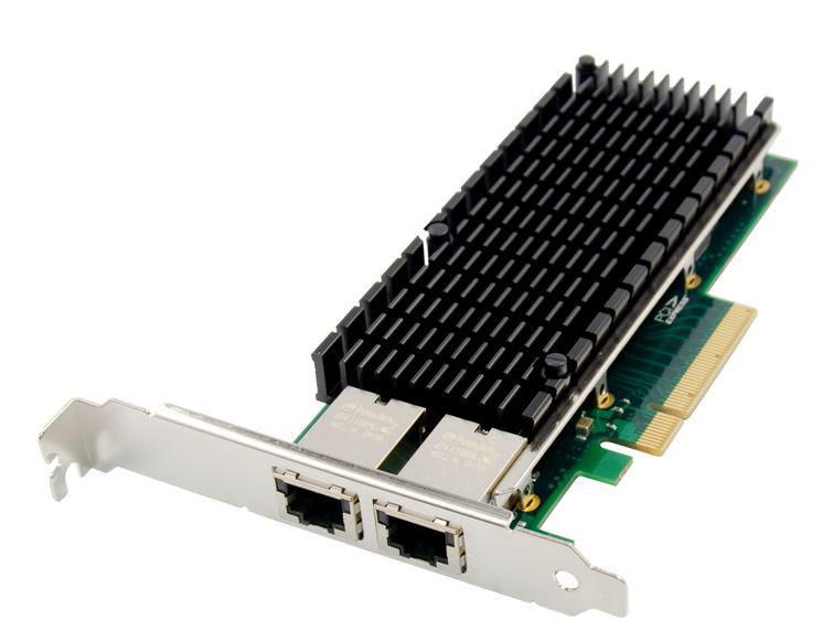 MicroConnect PCIe x8 Dual RJ45 10 GbE 5706998813497 tīkla karte