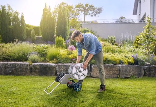 Gardena Hose Trolley CleverRoll M Easy Metal Set Dārza laistīšanas iekārtas