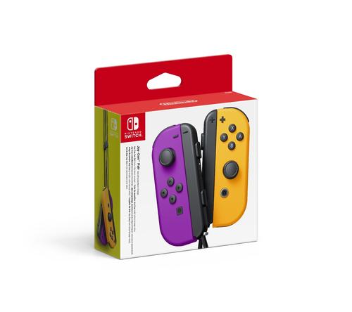 Nintendo Joy-Con 2-Pack Neon Lila / Neon Orange spēļu konsoles gampad