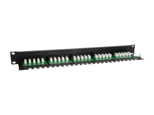 Equip Patchpanel 25x RJ45 Cat3  19" 1HE ISDN schwarz