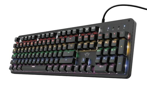 Trust GXT 863 Mazz keyboard Gaming USB QWERTY Dutch Black 8713439244656 24465 (8713439244656) klaviatūra