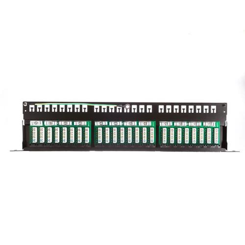 Netrack patchpanel 19'' 24 ports cat. 5e UTP LSA 0,5U, with shelf Serveru aksesuāri