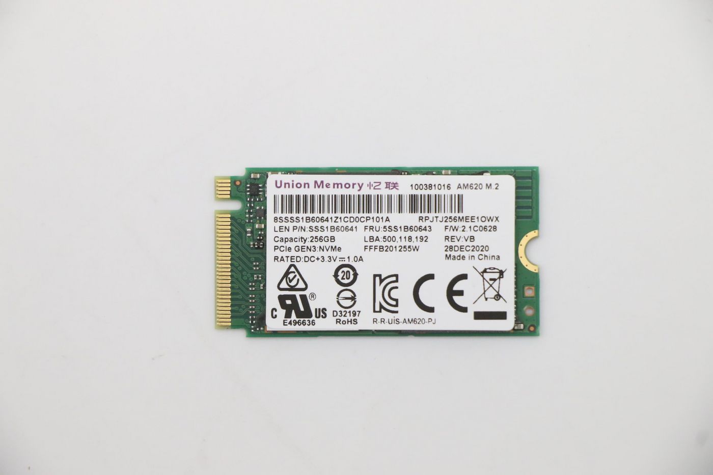 UMIS AM620 256GB PCIe 2242  5SS1B60643 SSD disks