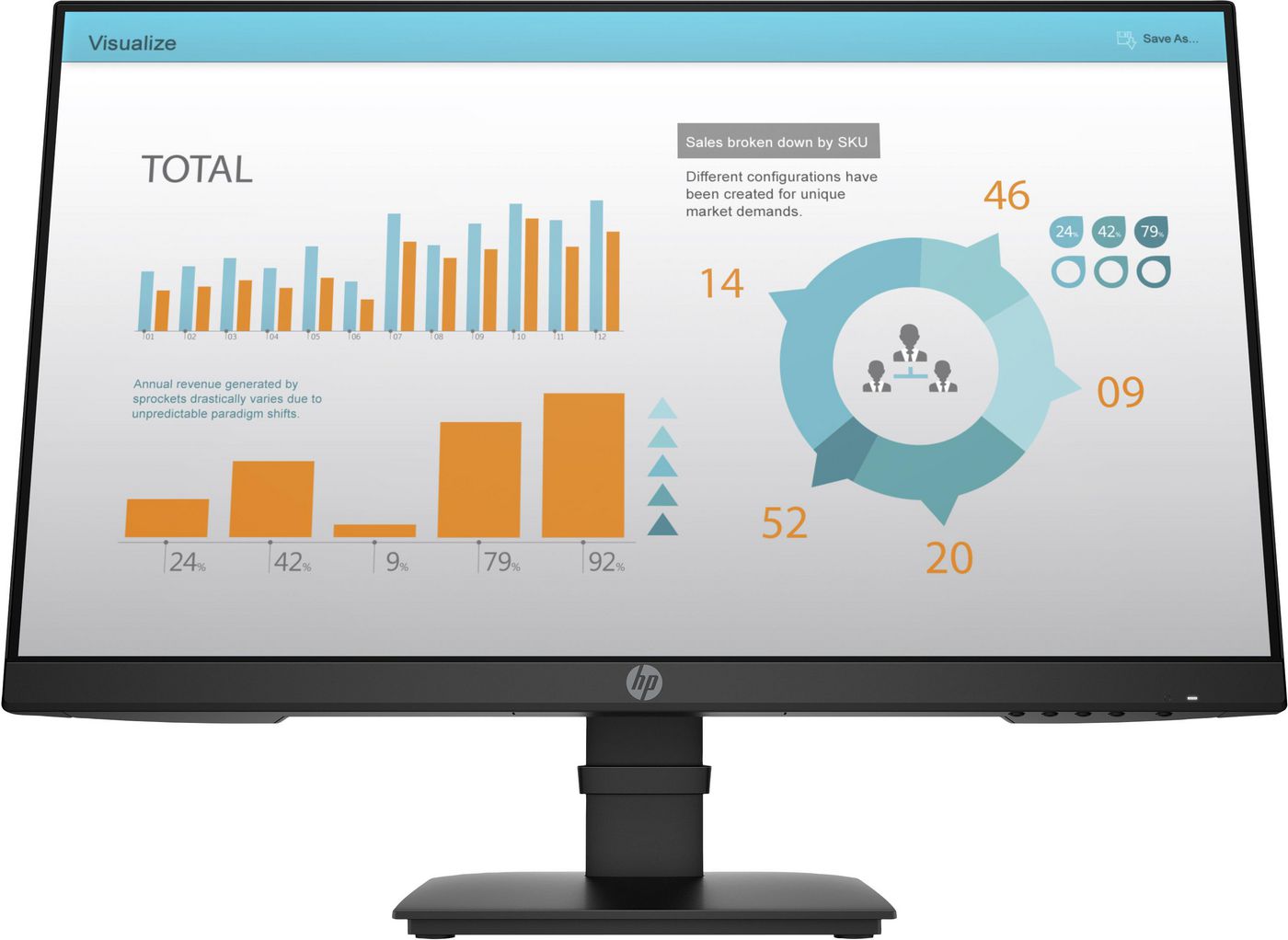 P24 G4 FHD 23.8IN IPS DP HDMI 1A7E5AT#ABB (5715063327012) monitors