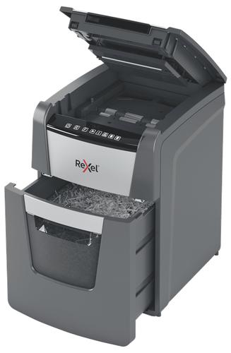 Rexel AutoFeed+ 100X automatic shredder, P-4, cuts confetti cut (4x28mm), 100 sheets, 34 litre bin papīra smalcinātājs