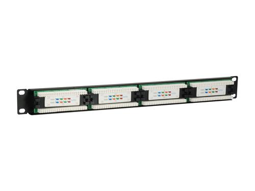 Equip Patchpanel 24x RJ45 Cat5e 19" 1HE schwarz