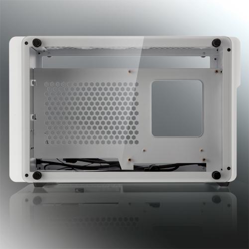 Raijintek Ophion Mini-ITX Gehause, Tempered Glass - weis Datora korpuss