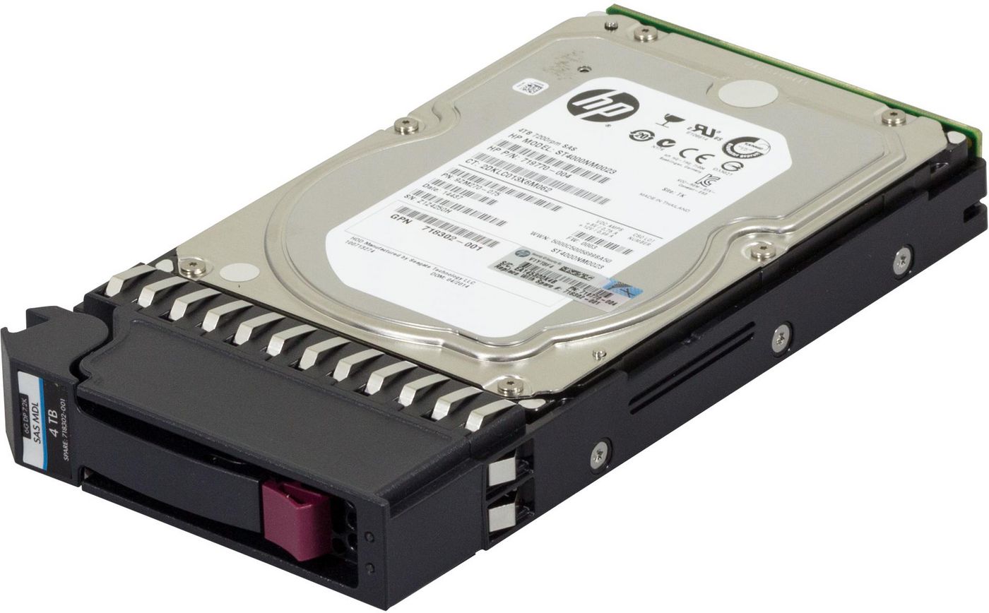 HDD 4TB 6G 7.2K SAS MDL 718302-001 5712505060223 cietais disks