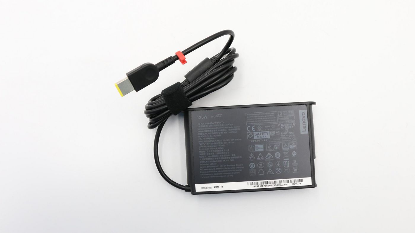 Lenovo AC Adapter Slim 135W 20VDC 3P 5706998728098 portatīvo datoru lādētājs