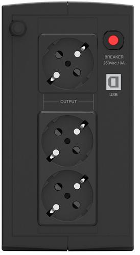 PowerWalker Basic VI 1000 SB Line-Interaktiv 1000VA 3AC-Ausgänge Tower Schwarz Unterbrechungsfreie Stromversorgung (UPS) (10121068) 42600749 nepārtrauktas barošanas avots UPS