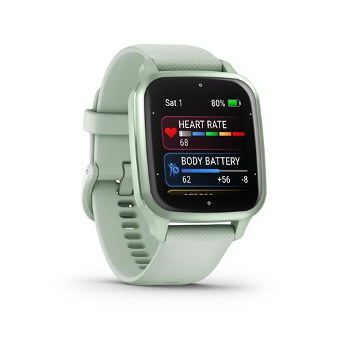 Garmin Venu Sq 2 3.56 cm (1.4") AMOLED Metallic, Mint colour GPS (satellite) 0753759304843 Viedais pulkstenis, smartwatch