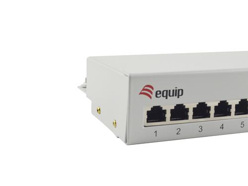 Equip Patchpanel 12x RJ45 Cat6 Desktop  grau