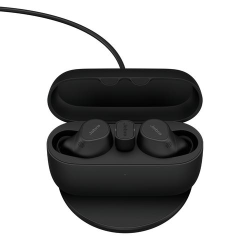 Jabra Evolve2 Buds UC Headset In-Ear (Bluetooth, kabellos, USB-C, Ladecase, Wireless-Charging-Pad) austiņas