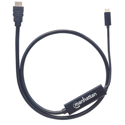 Manhattan USB Typ C auf HDMI-Adapterkabel 1m schwarz kabelis, vads