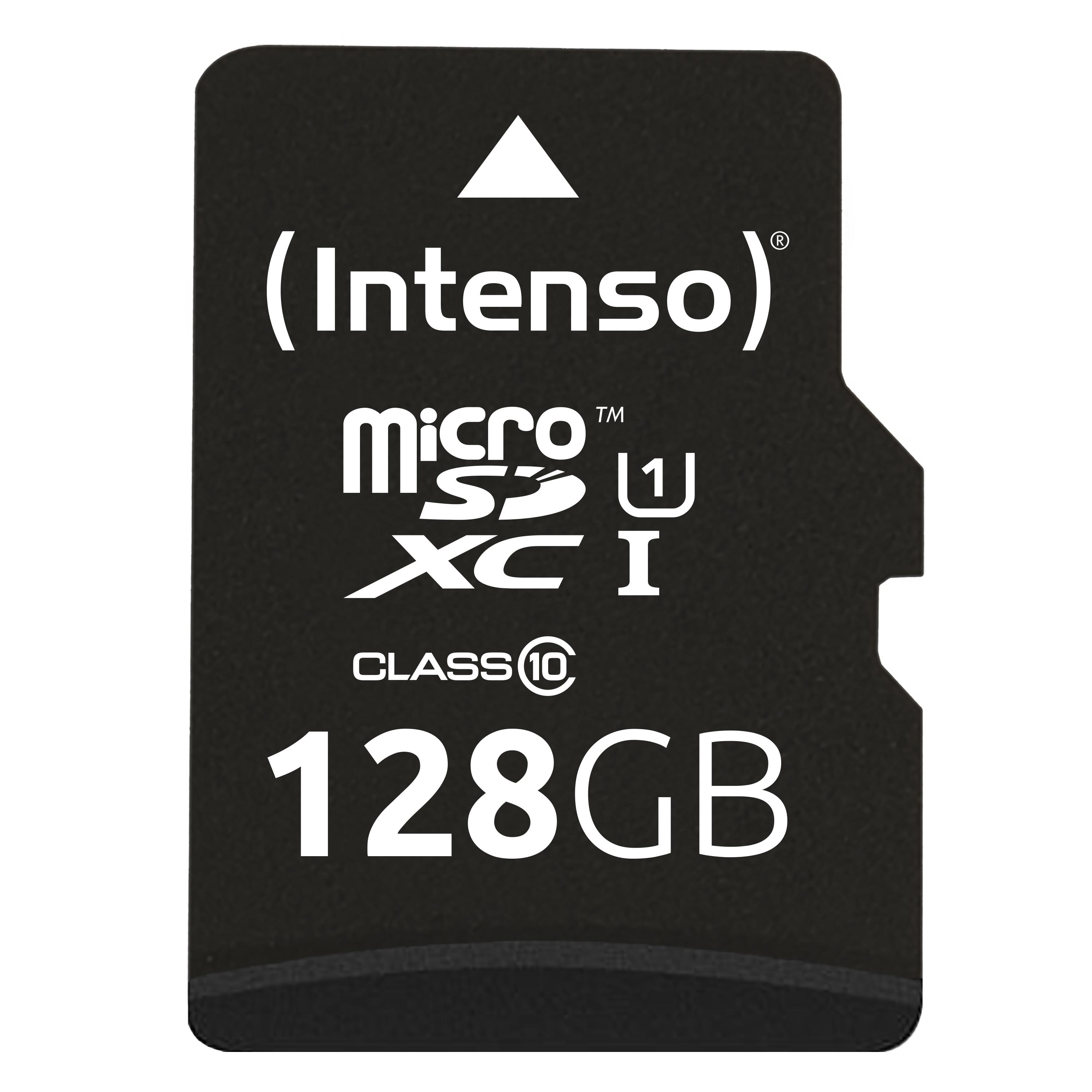 Intenso 128 GB microSDXC + SD adapter atmiņas karte