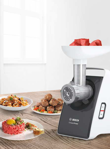 Bosch Meat mincer CompactPower MFW3612A Black, 500 W, Number of speeds 1 4242005028610 Gaļas maļamā mašīna