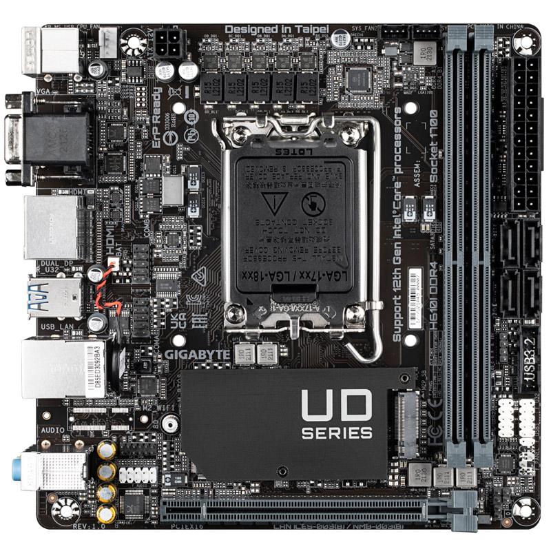 GIGABYTE H610I DDR4 LGA 1700 pamatplate, mātesplate