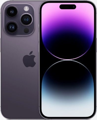 Smartfon Apple iPhone 14 Pro 128GB Deep Purple (MQ0G3) Mobilais Telefons