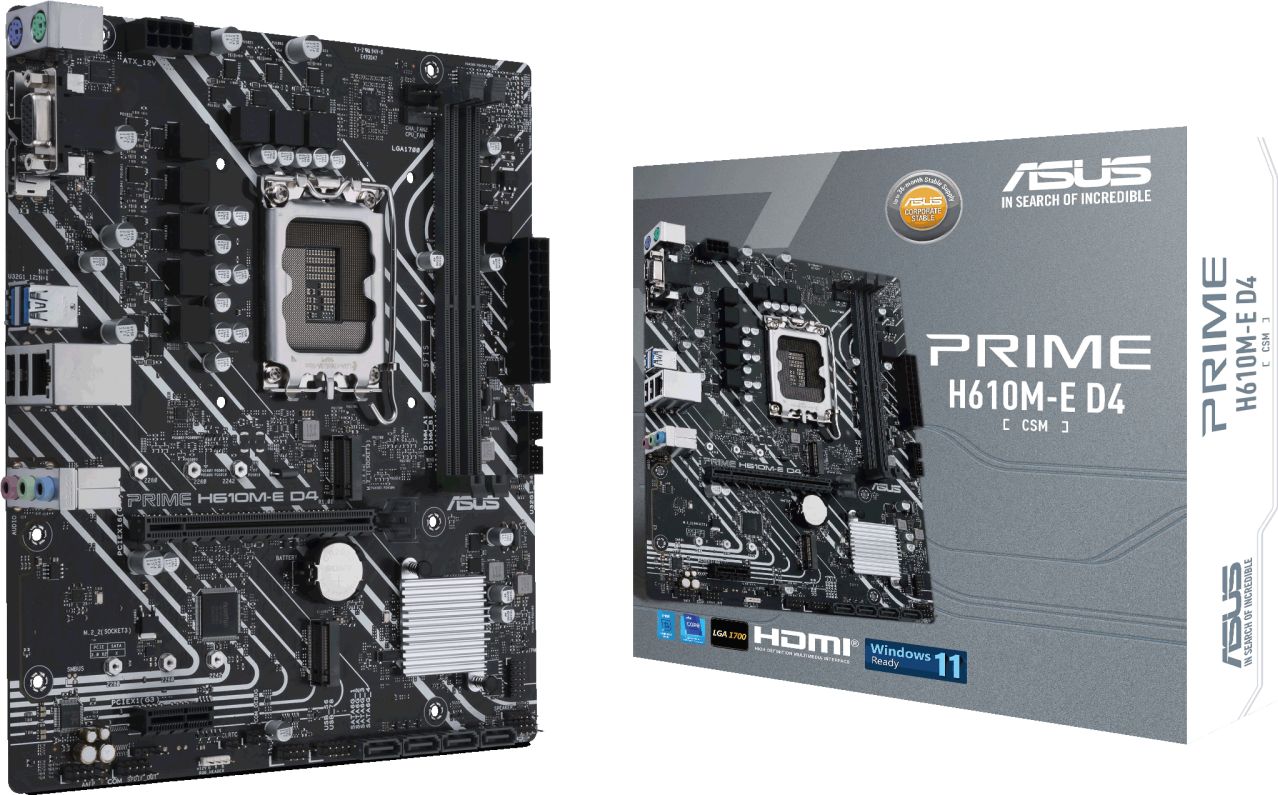 ASUS PRIME H610M-E D4-CSM pamatplate, mātesplate