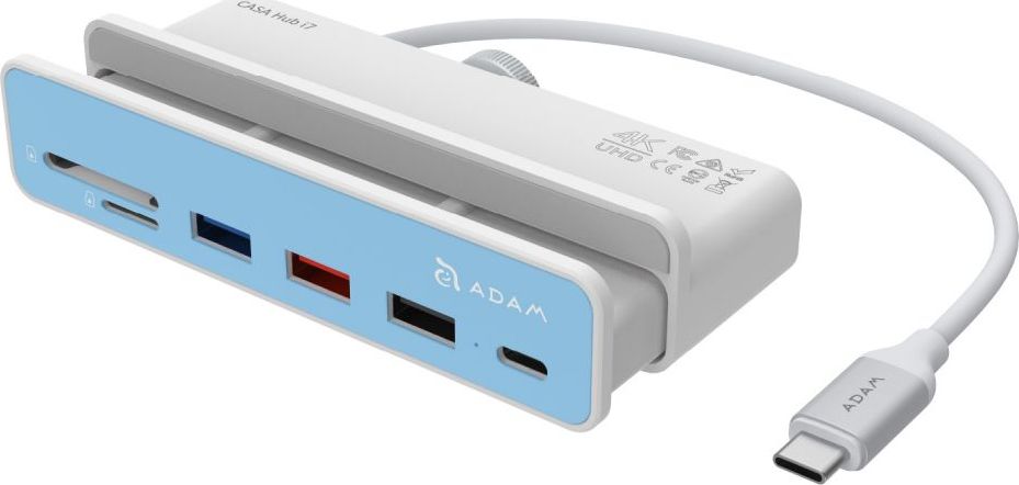 Stacja/replikator Adam Elements Casa Hub i7 3x USB-A 3.1 (AEAAPADHUBI7WH) AEAAPADHUBI7WH (4710343472582) dock stacijas HDD adapteri