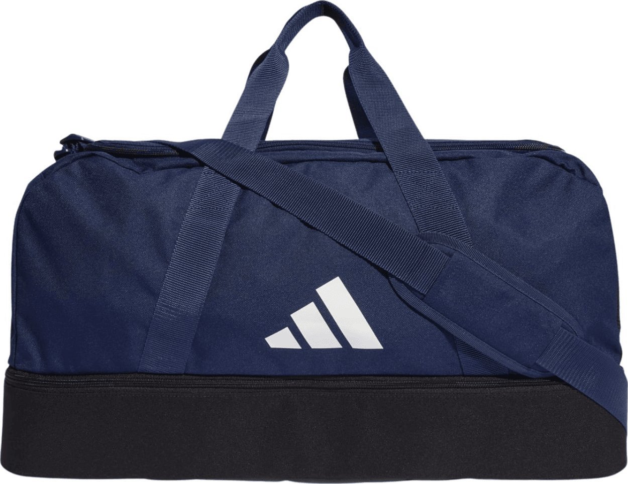 Adidas Torba sportowa Tiro League Duffel Medium granatowa 40.75 l (IB8650) T3456 (4066746559444) Sporta aksesuāri