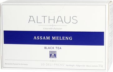 Althaus Althaus - Assam Meleng Deli Pack - Herbata 20 saszetek 8598048 (4260312440932) piederumi kafijas automātiem