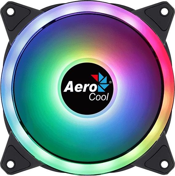 Aerocool Duo 12 ARGB 6-pin Computer case Fan 12 cm Black ventilators