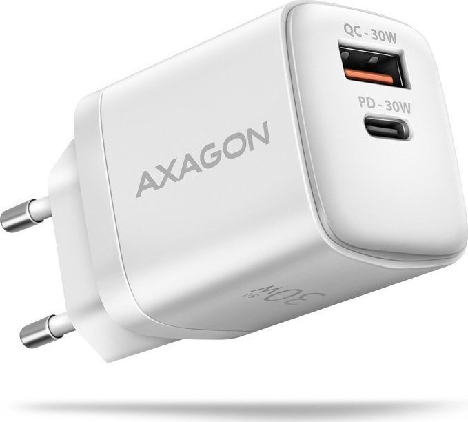 AXAGON ACU-PQ30W PD&QC wall charger 30W white iekārtas lādētājs