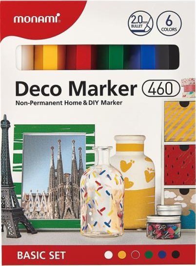 Astra Deco Marker 460 Basic Set (B:6C) 20800015010 MONAMI 20800015010 (8801067446297)