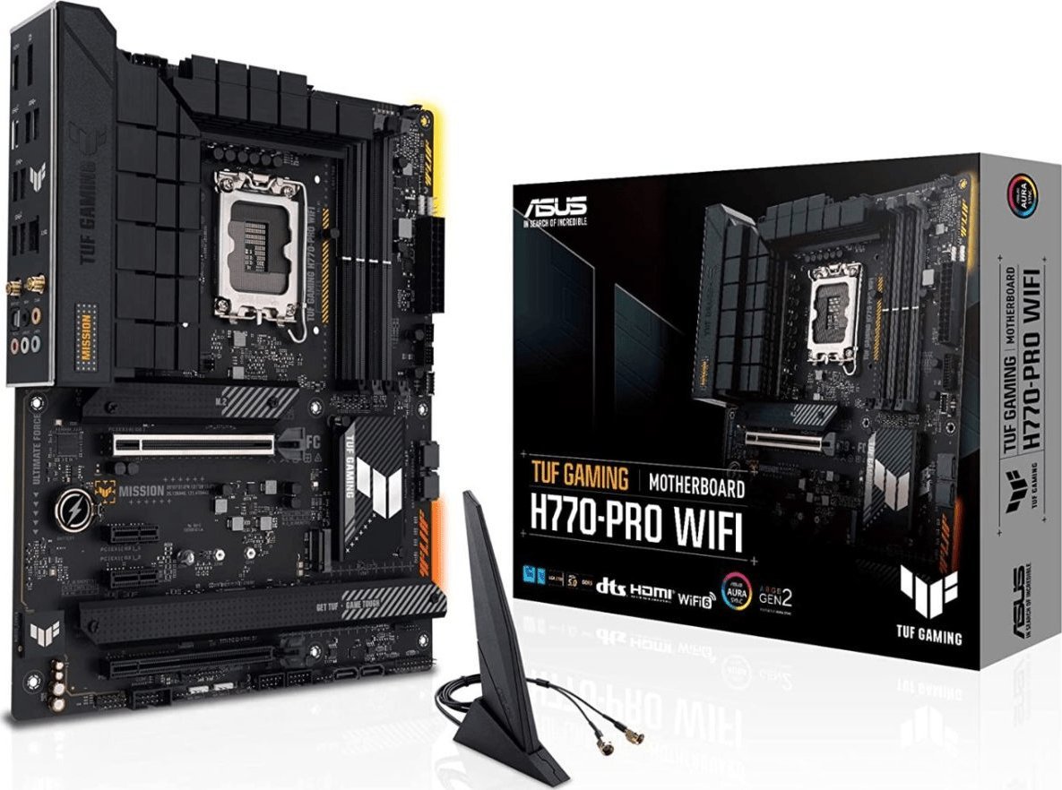 ASUS TUF GAMING H770-PRO WIFI LGA 1700 ATX pamatplate, mātesplate