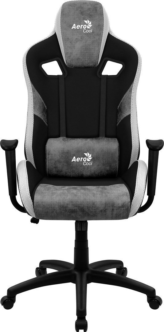 Aerocool COUNT AeroSuede Universal gaming chair Black, Grey datorkrēsls, spēļukrēsls