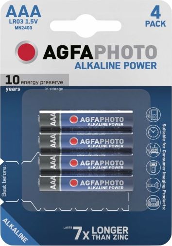AgfaPhoto Bateria AAA / R03 6 szt. 11094202 (4250175821825) Baterija