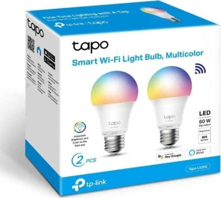 TP-link smart LED bulb WLAN Tapo L530E - E27 - 8.7 W - pack of 2 apgaismes ķermenis