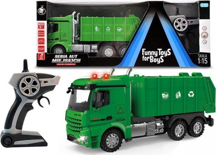 Artik Remote-controlled city car garbage truck 132834 Artik Radiovadāmā rotaļlieta