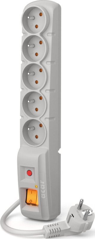 Surge Protector F5 1,8M Grey elektrības pagarinātājs