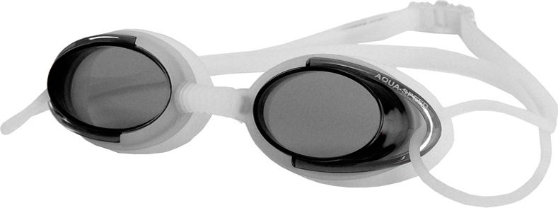 Aqua-Speed Okulary plywackie Malibu bialo-czarne O0560 (5908217629098)