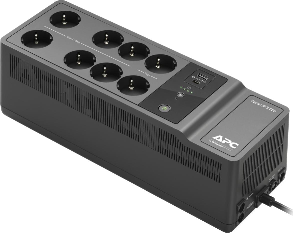 APC APC BACK-UPS 850VA 230V USB TYPE-C AND A CHARGING PORTS nepārtrauktas barošanas avots UPS