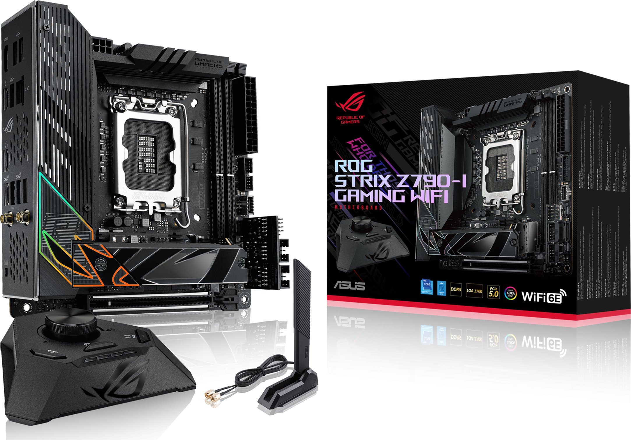 ASUS ROG STRIX Z790-I GAMING WIFI pamatplate, mātesplate