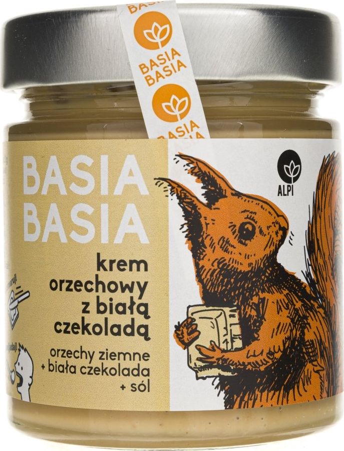 ALPI Hummus Alpi Basia Basia Krem orzechowy z biala czekolada - 210 g ALPI105 (5905279740105) Pārtikas uzglabāšanas piederumi